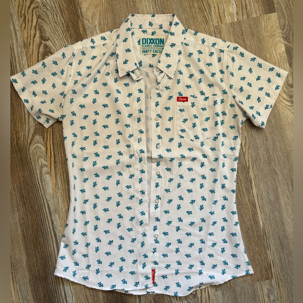 Women’s Dixxon Button Up Tee “Party Cactus”